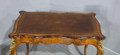 Fine French Burr Walnut Bureau Platt Desk