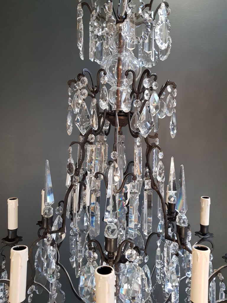 Fine French Crystal Chandelier Antique Ceiling Lamp Lustre ...