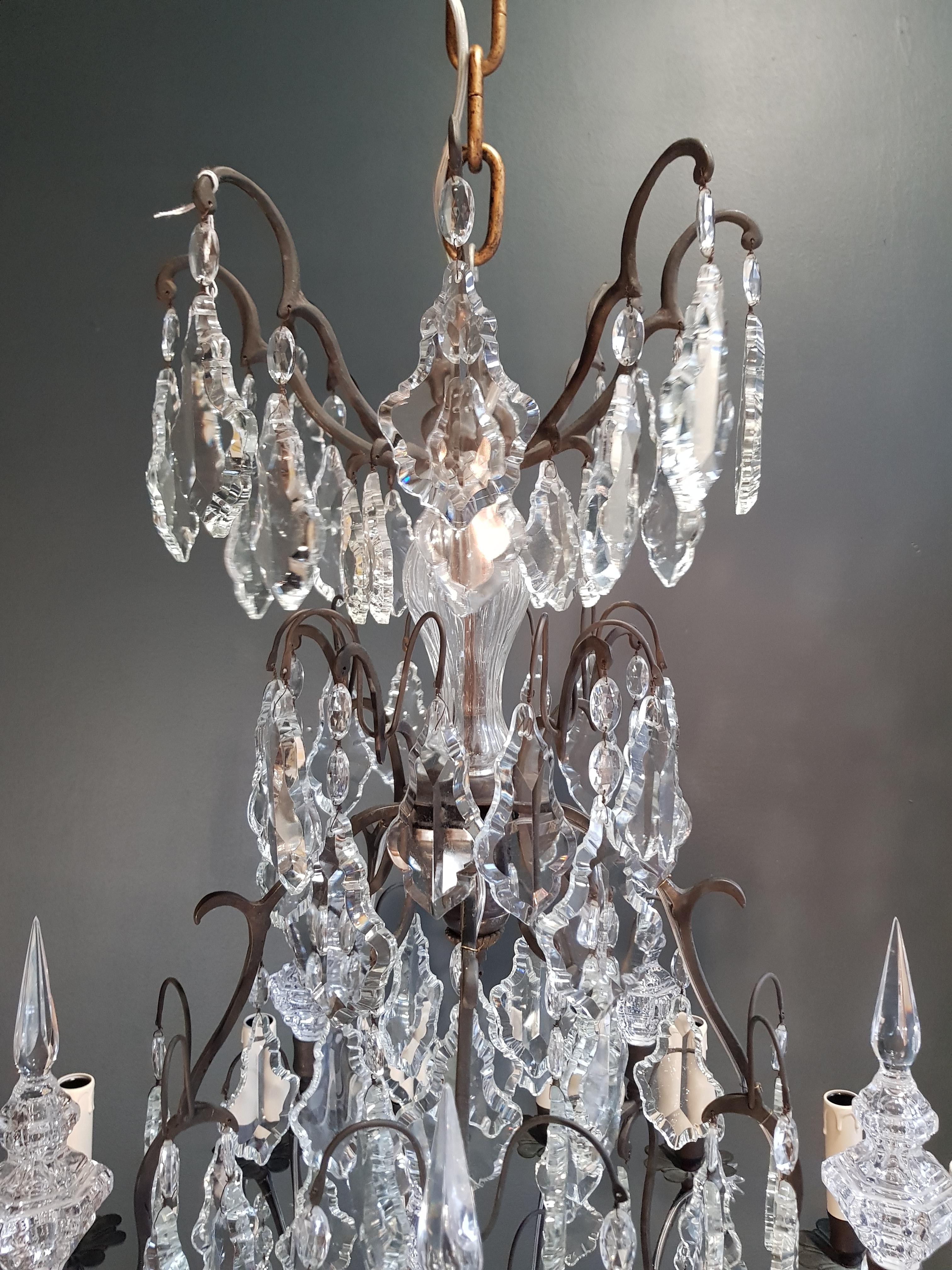 18th Century Fine French Crystal Chandelier Ceiling Classic traditional Black Baroque Massive