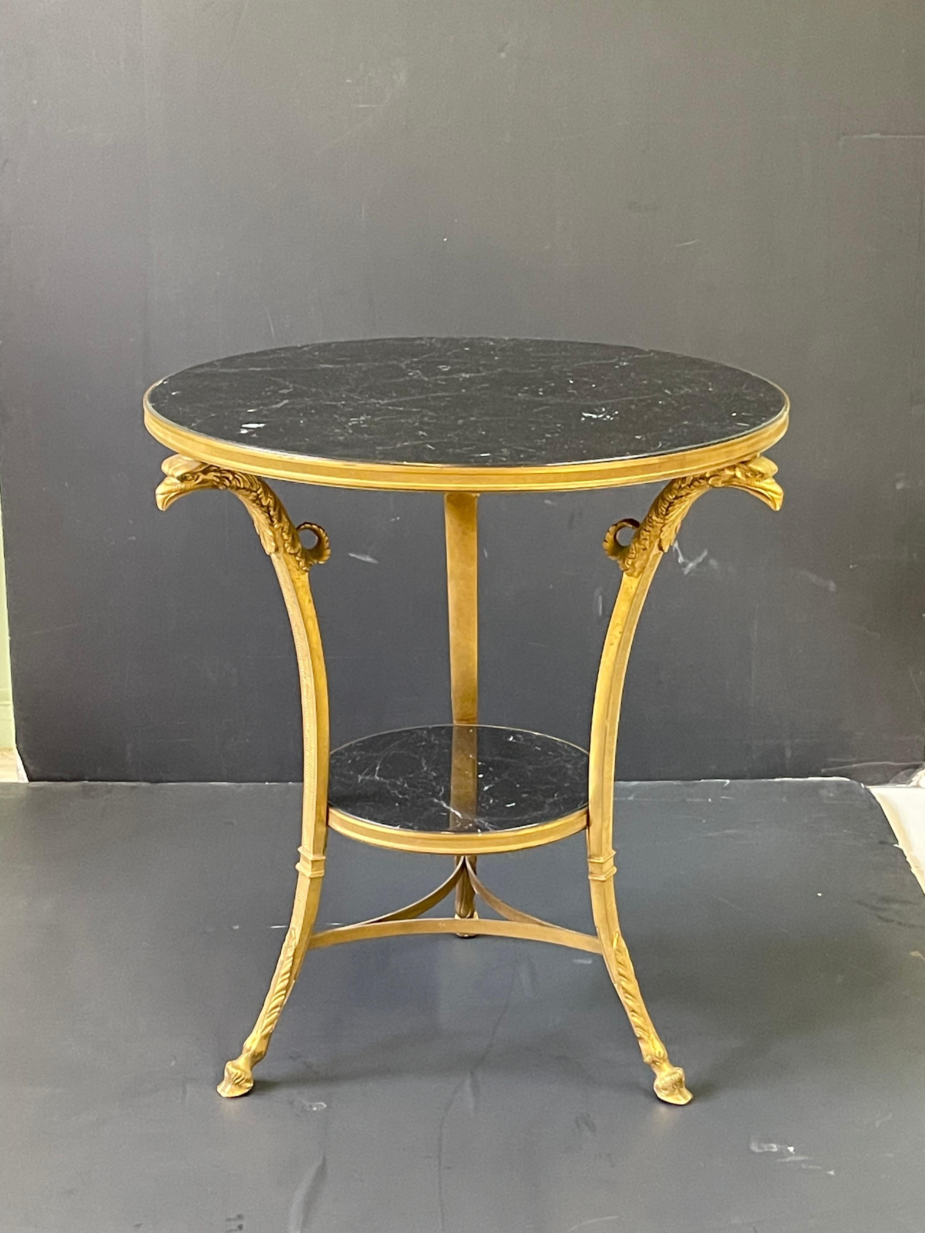 Fine French Gilt Bronze and Marble Gueridon In Good Condition For Sale In Atlanta, GA