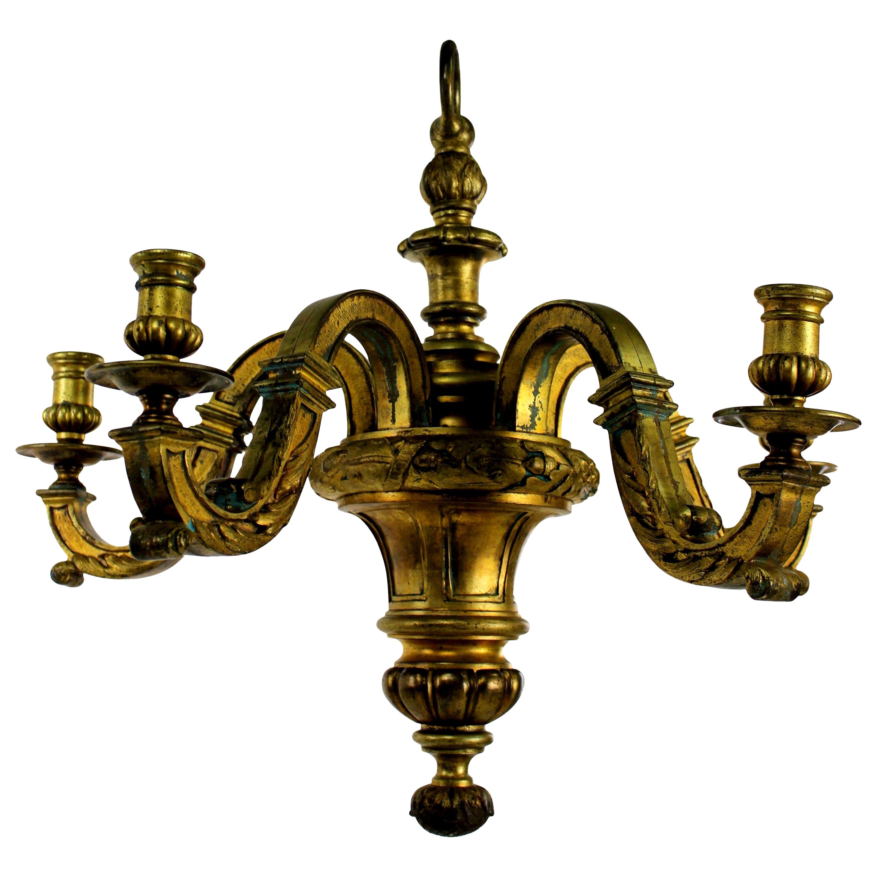 Fine French Gilt Bronze Chandelier