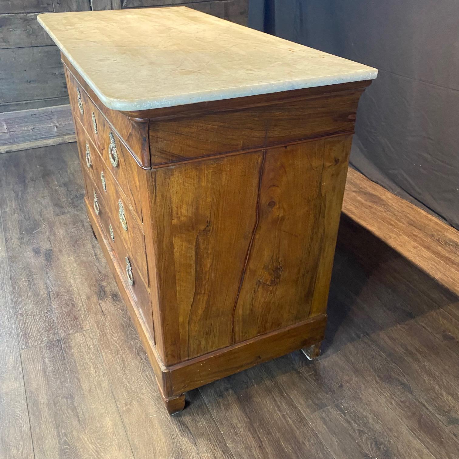 Fine French Louis Philippe 19th Century Marble Top Commode For Sale 10