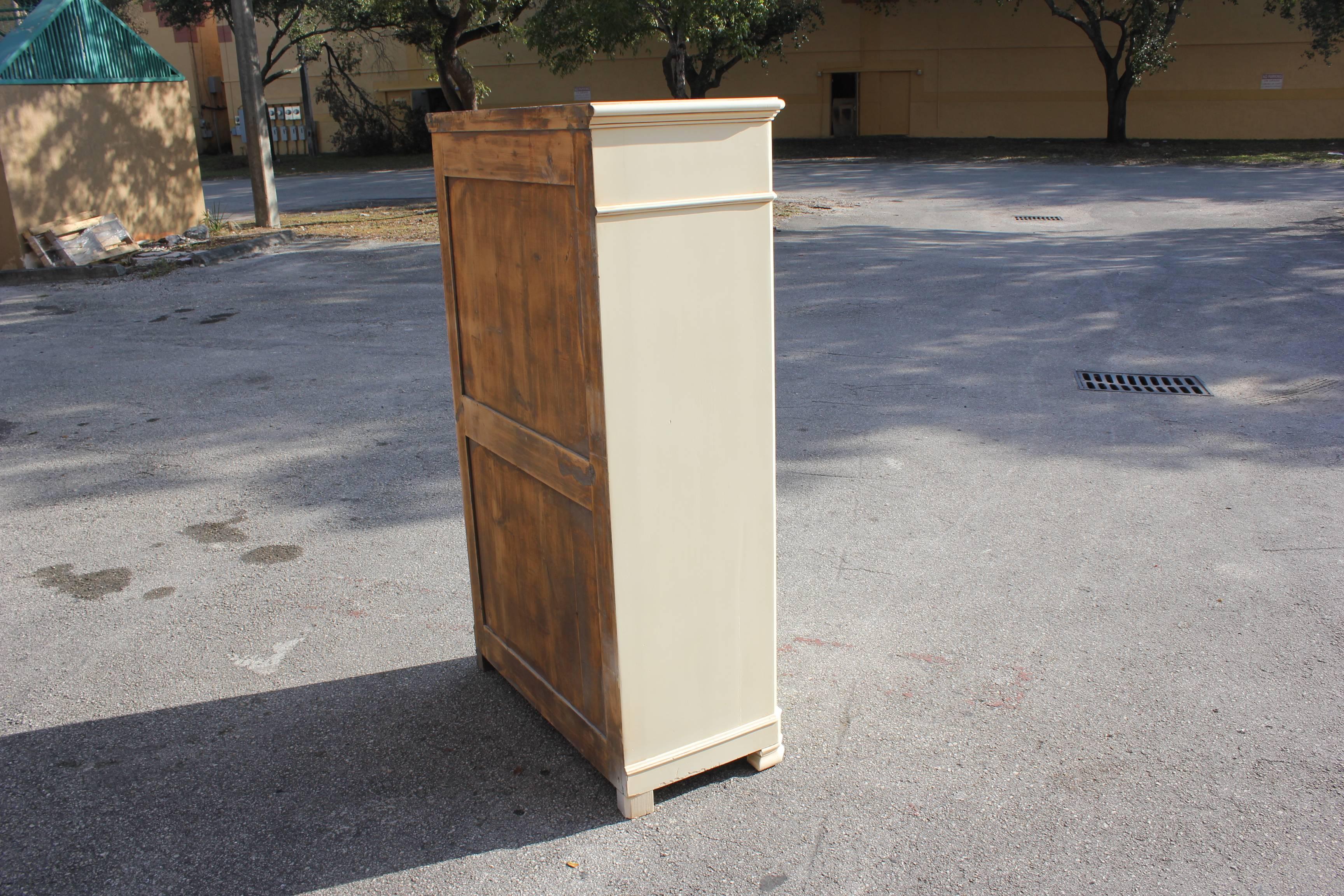 Fine French Louis Philippe Period Painted Secretary, circa 1890s In Excellent Condition In Hialeah, FL
