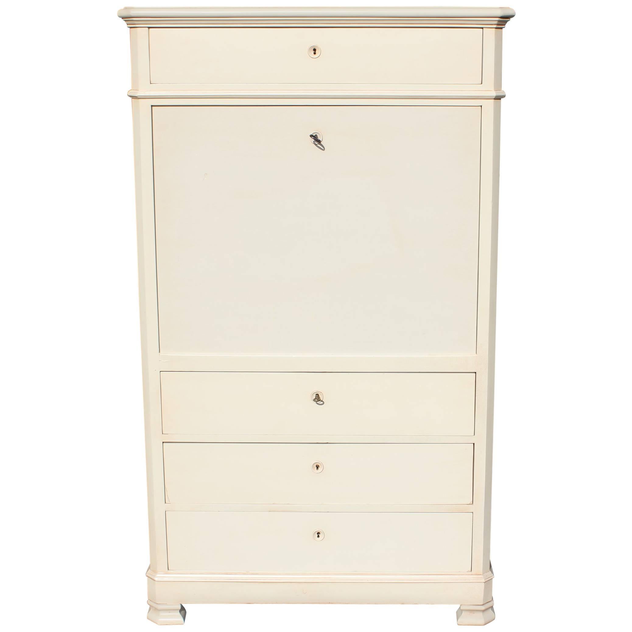 Fine French Louis Philippe Period Painted Secretary, circa 1890s