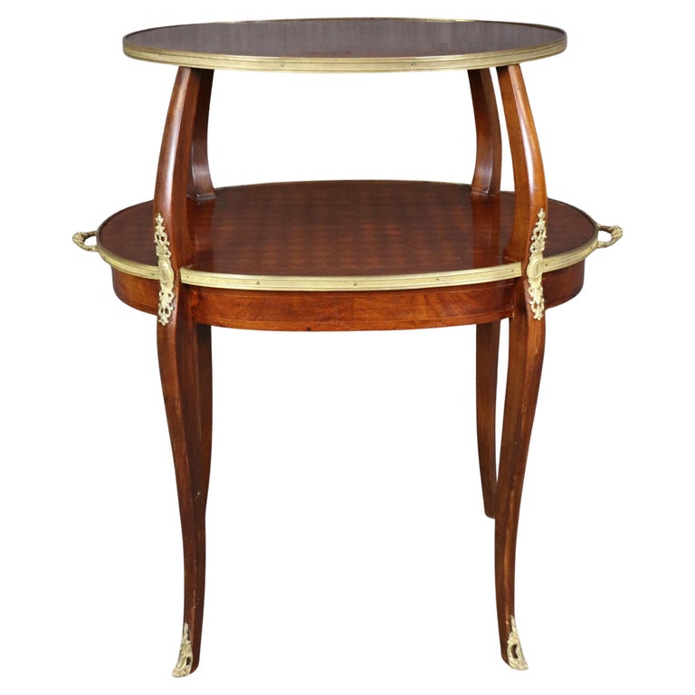 Directoire Two Tier Marble Top Serviteur Directoire Two Tier Marble Top Serviteur