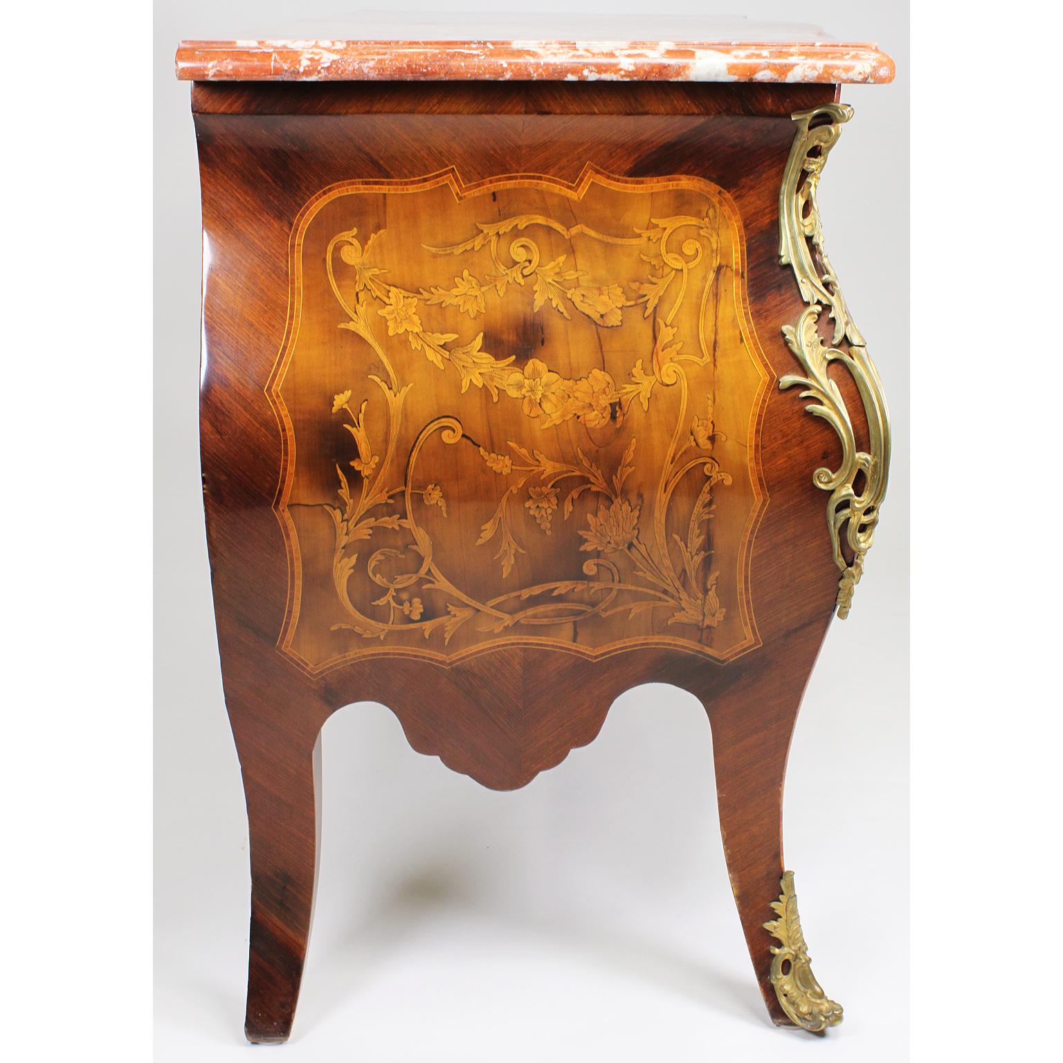 Fine French Louis XV Style Gilt-Bronze & Marquetry Chinoiserie Marquetry Commode For Sale 2