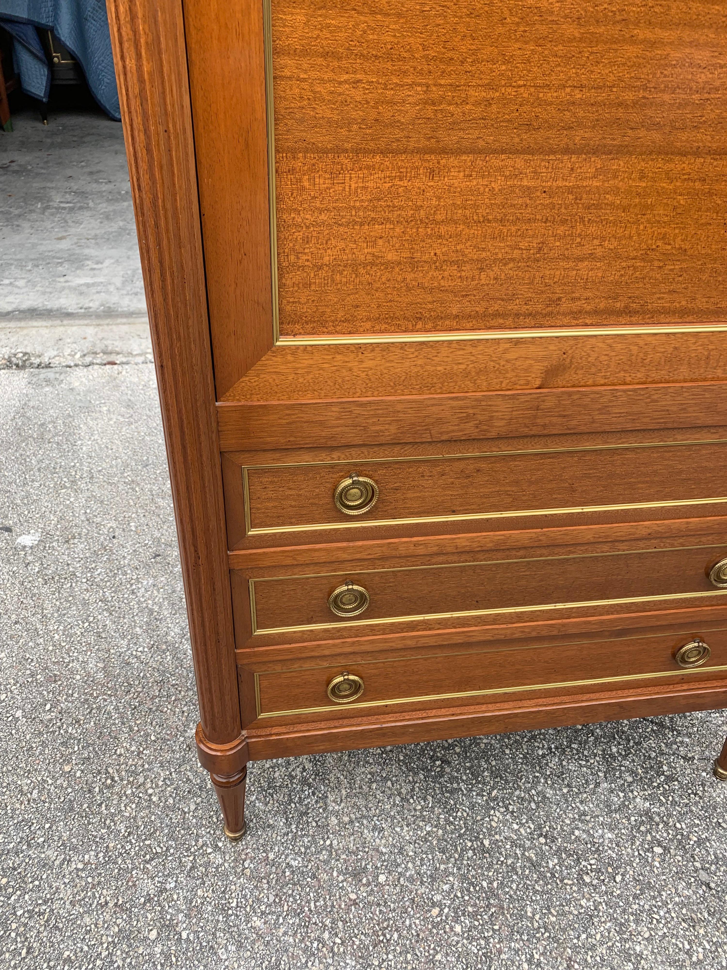 Fine French Louis XVI Antique Mahogany Secretaires Desk, 1910s 8