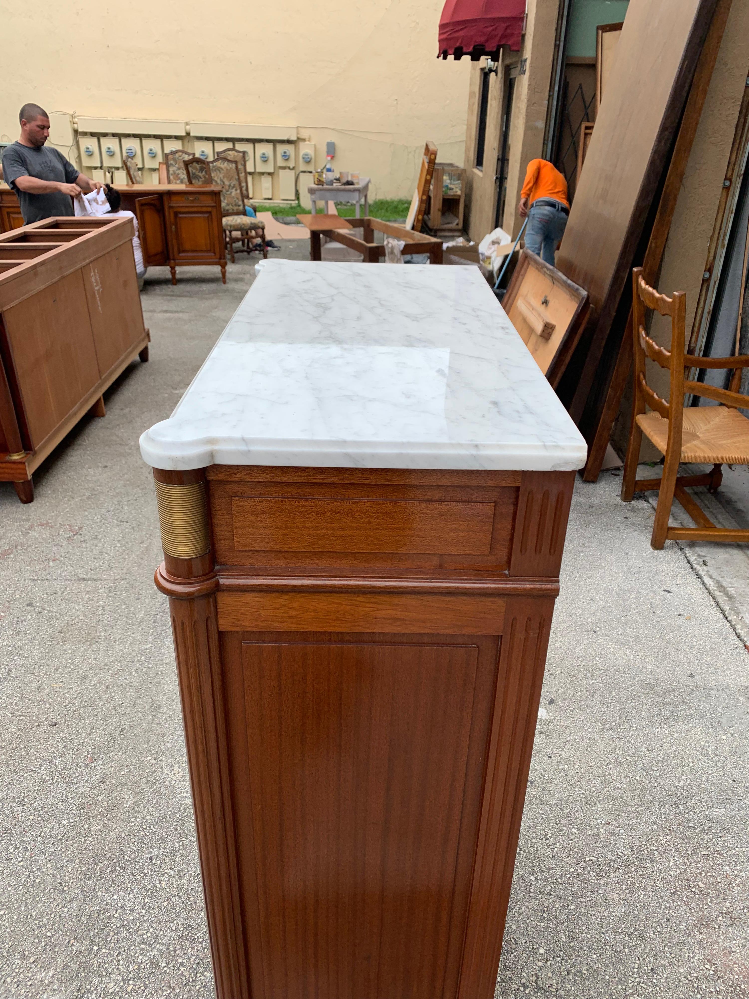 Fine French Louis XVI Antique Mahogany Secretaires Desk, 1910s 3