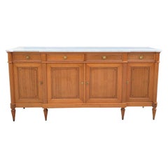 Fine French Louis XVI Antique Mahogany Sideboard / Buffet, 1910s