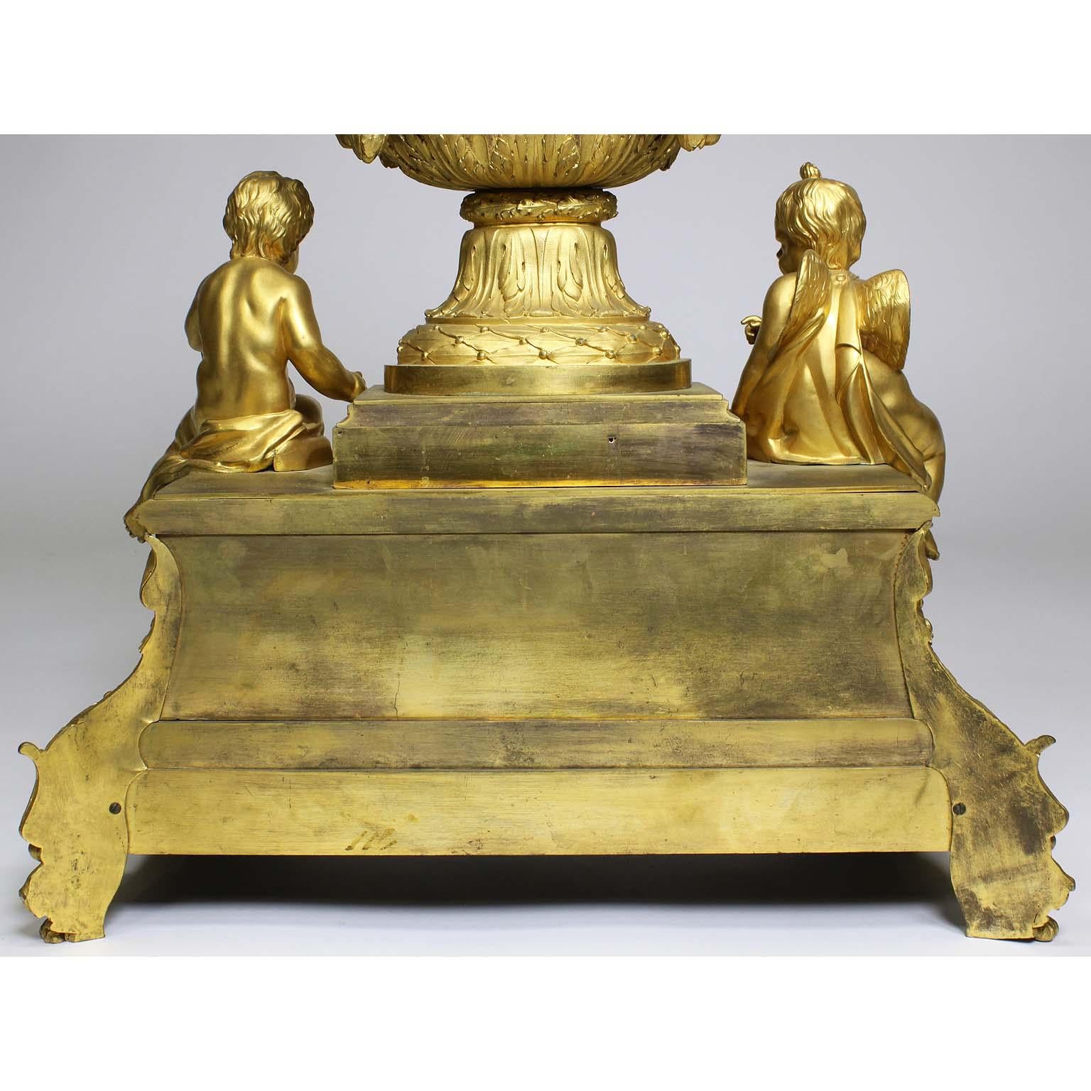 Kaminuhr aus vergoldeter Bronze im Louis-XVI.-Stil von Étienne Le Noir, Paris im Angebot 10