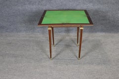 Fine French Mahogany and Felt Games or Napkin Louis XVI Table
