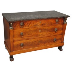 Belle commode Empire en acajou franais