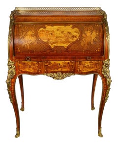 Fine French Marquetry bureau, circa 1880.
