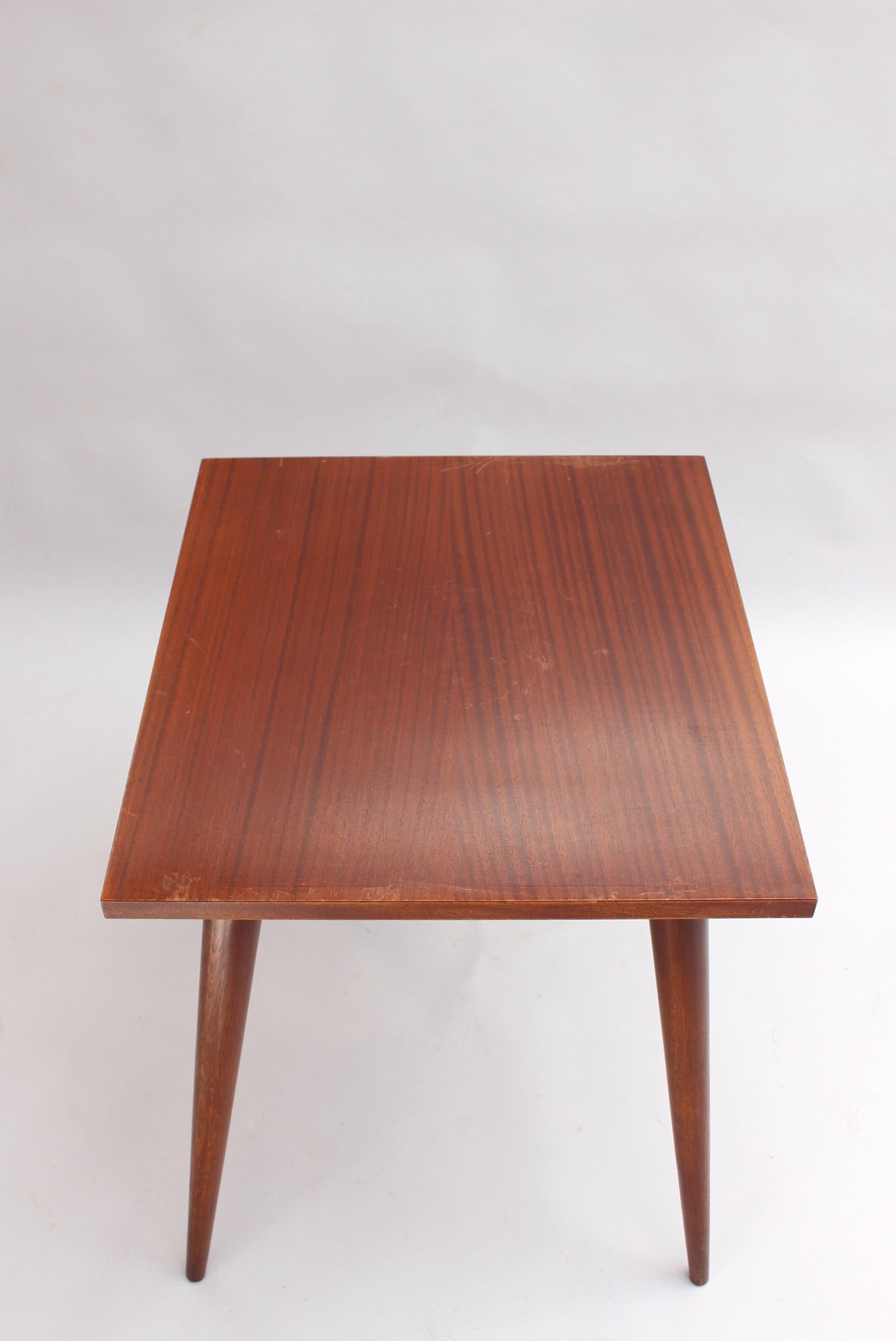 Fine French Mid-Century Rectangular Side Table In Good Condition For Sale In Long Island City, NY