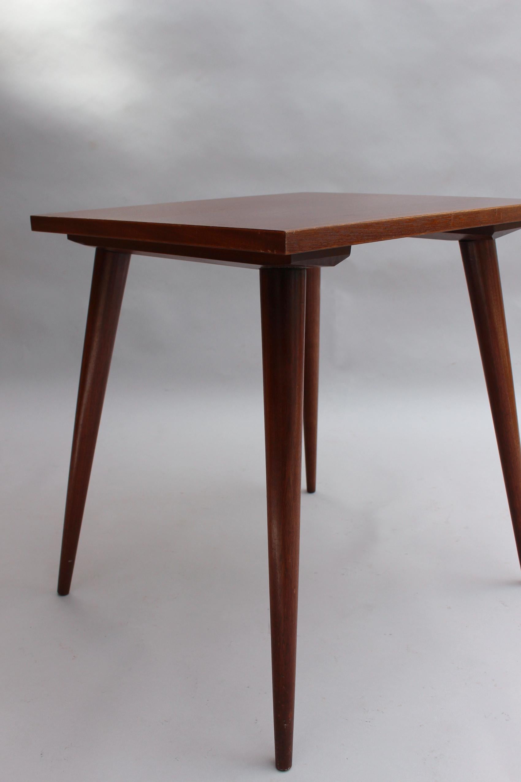 Fine French Mid-Century Rectangular Side Table For Sale 1