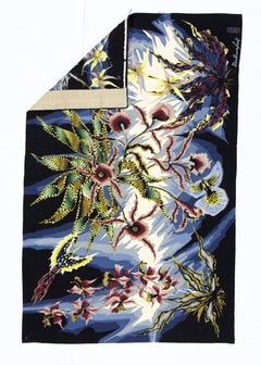 Fine French Mid Century Tapestry Signed by Jean Lurcat 3'9" x 5’11"