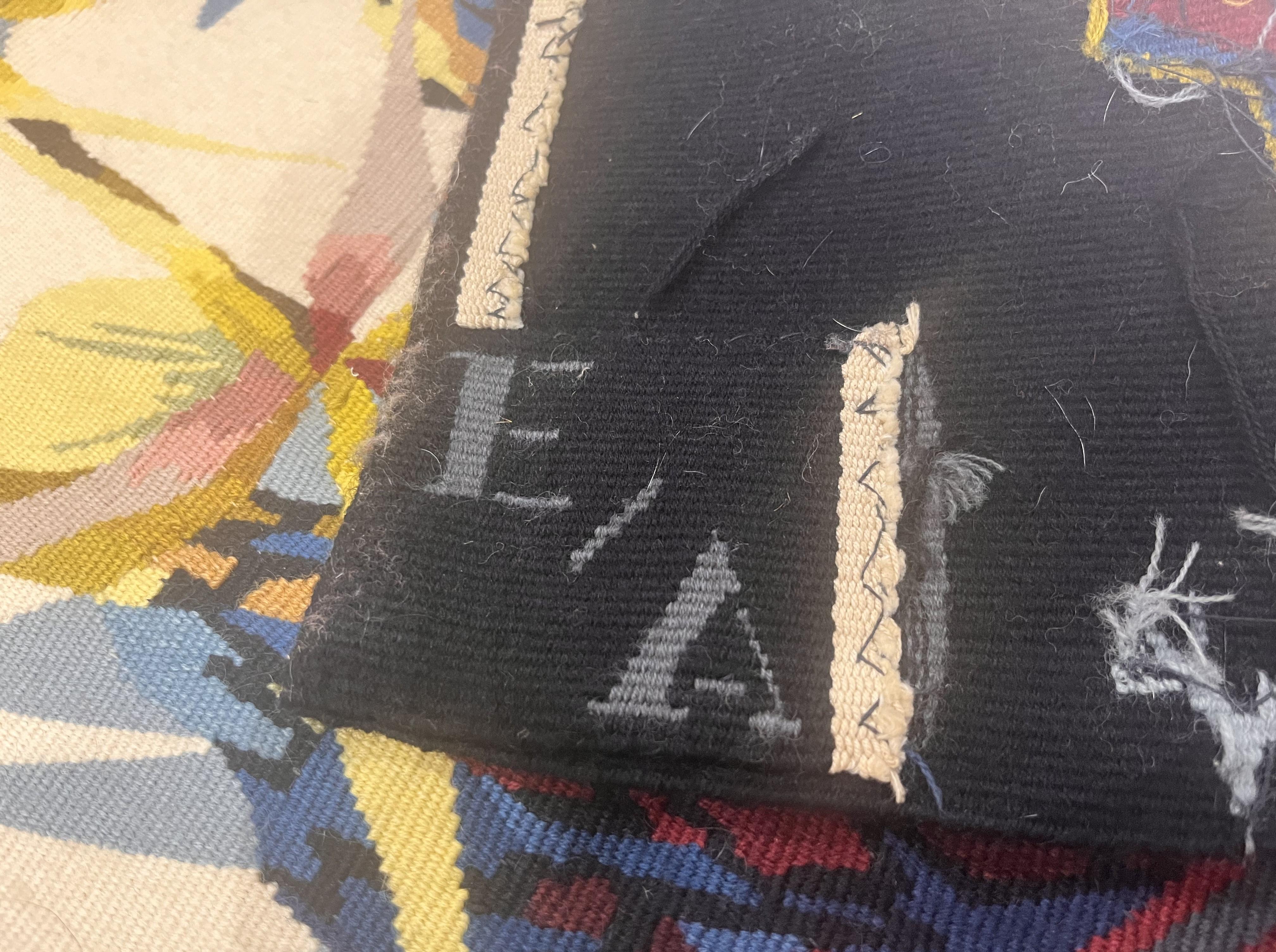 Fine French Mid Century Tapestry Signed by Jean Lurcat 3'9