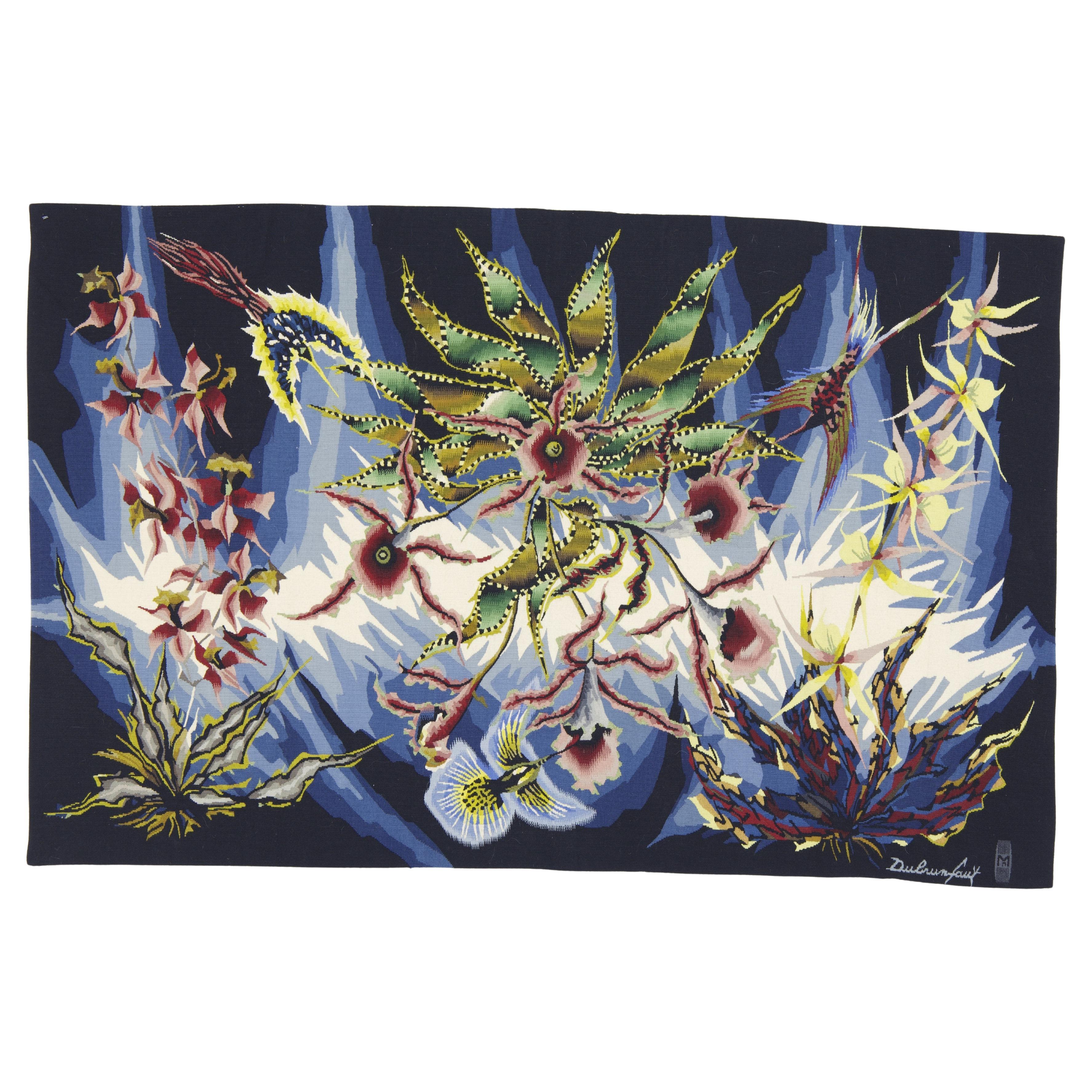 Fine French Mid Century Tapestry Signed by Jean Lurcat 3'9" x 5’11" For Sale