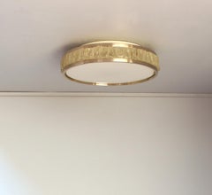 Fine French 1970 Nickel and Glass “Queen’s Necklace” Ceiling Light by Perzel