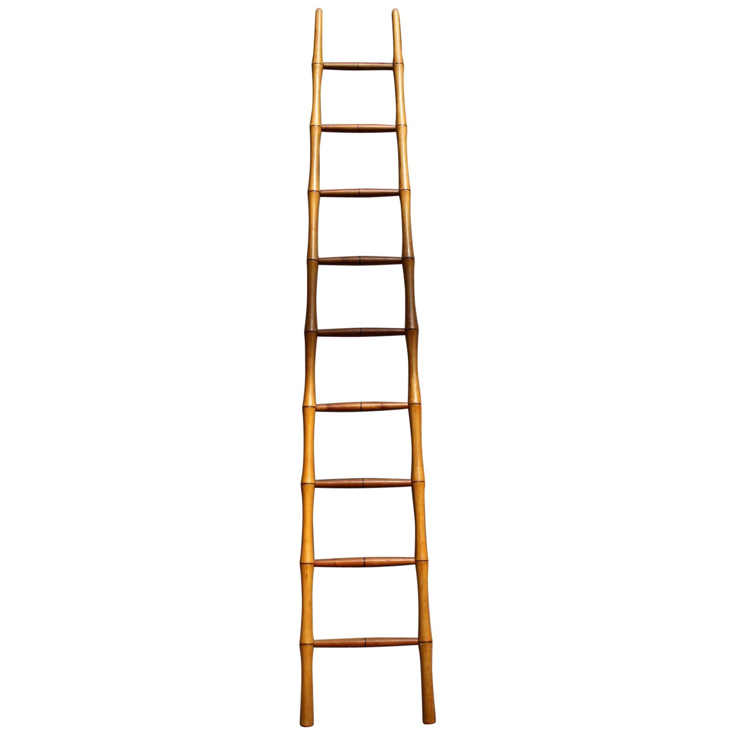 Fine French Nine Rungs Faux Bamboo Ladder For Sale at 1stDibs | ladder in  french, french for ladder or rung, derived from french for rung or ladder