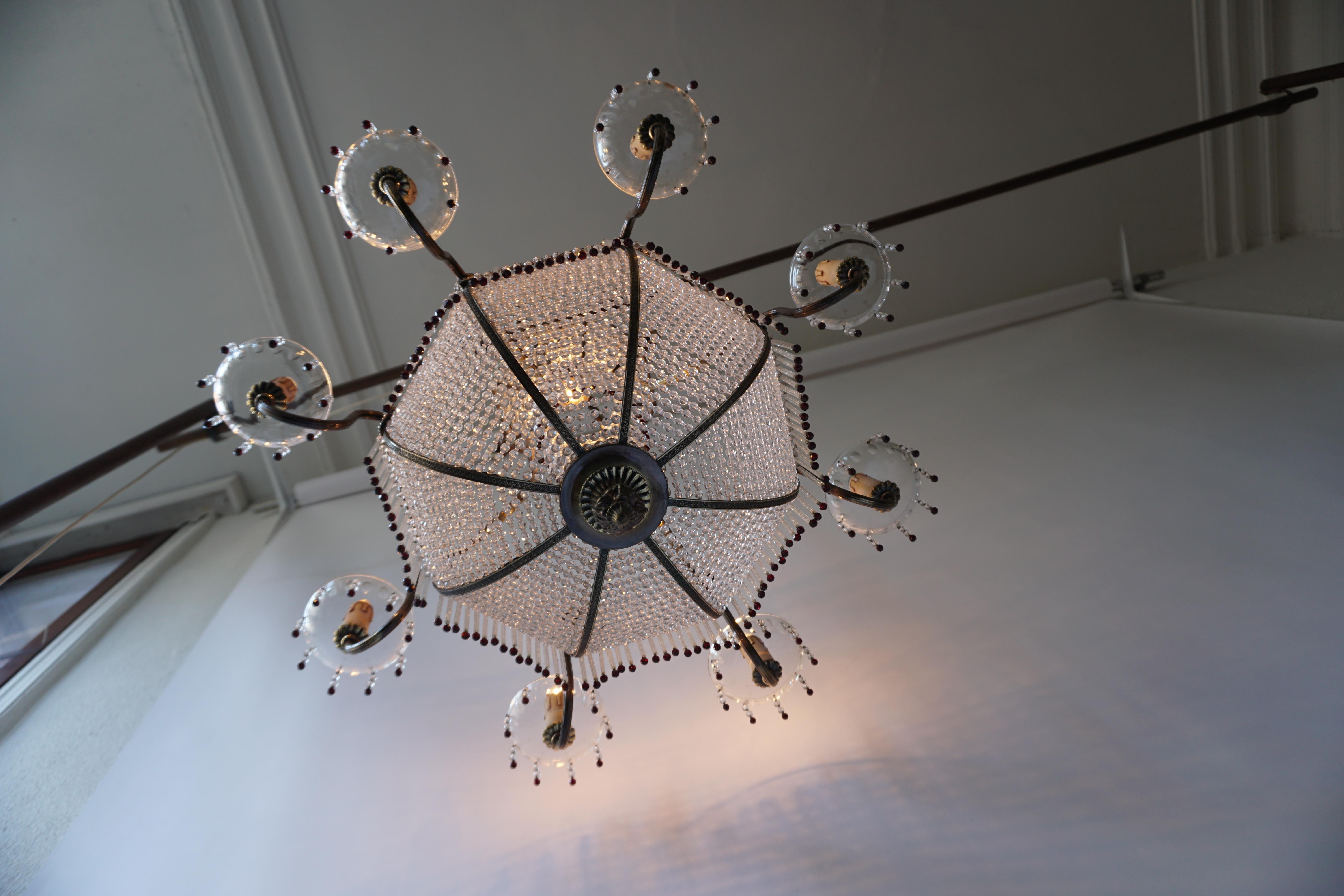 Fine French Sac a Pearl Chandelier 4