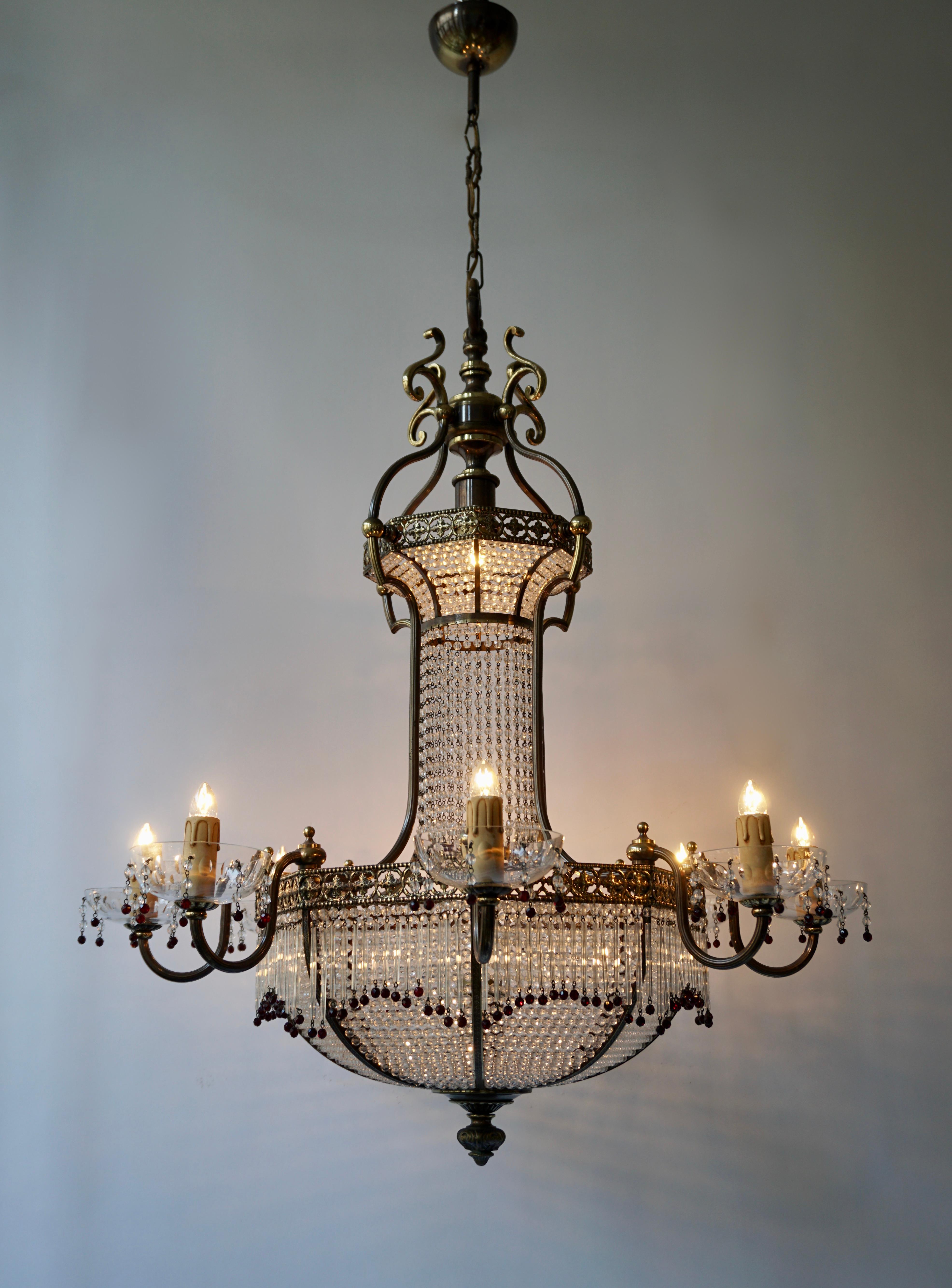 Fine French Sac a Pearl Chandelier For Sale 5