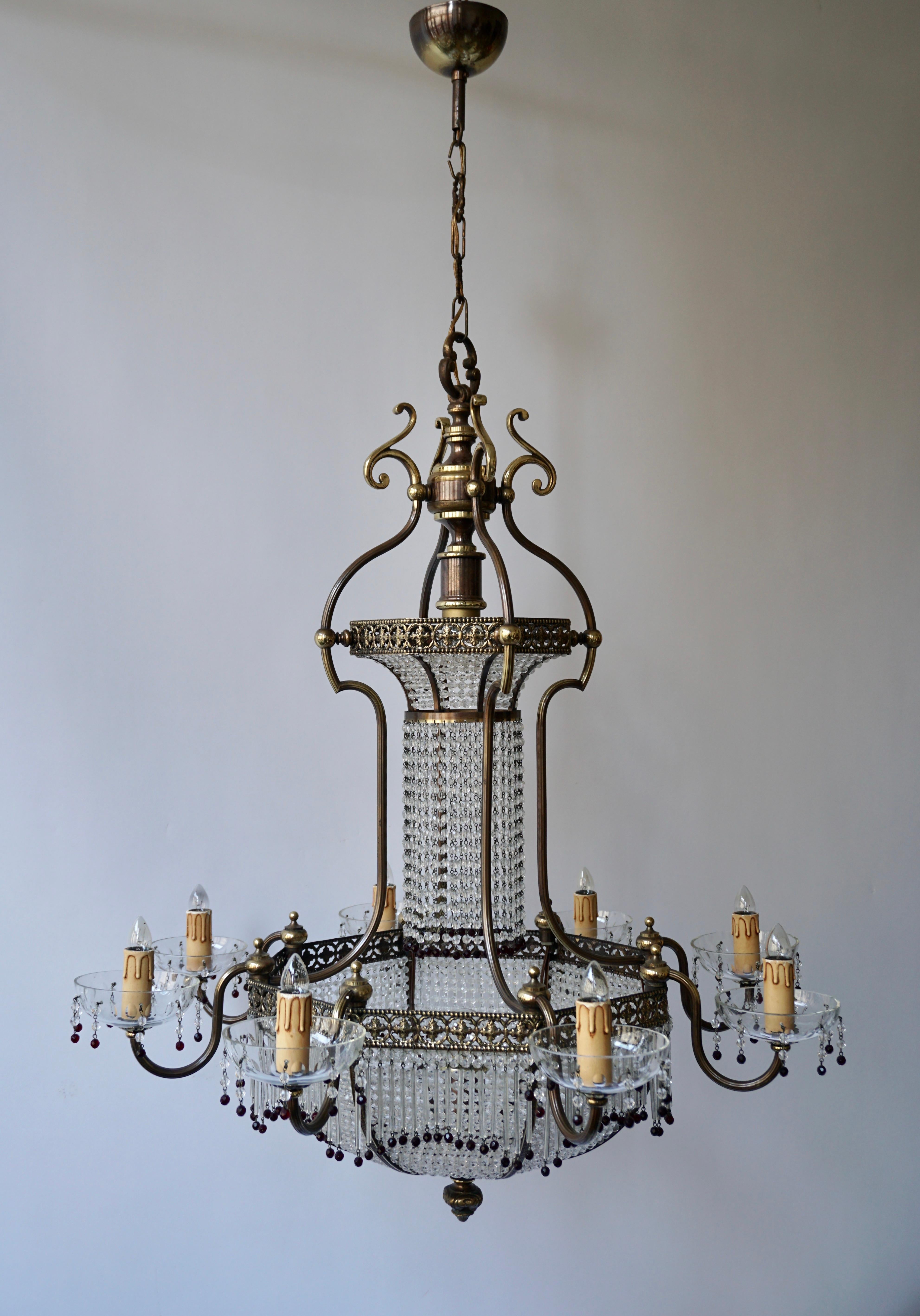 Fine French Sac a Pearl Chandelier For Sale 8