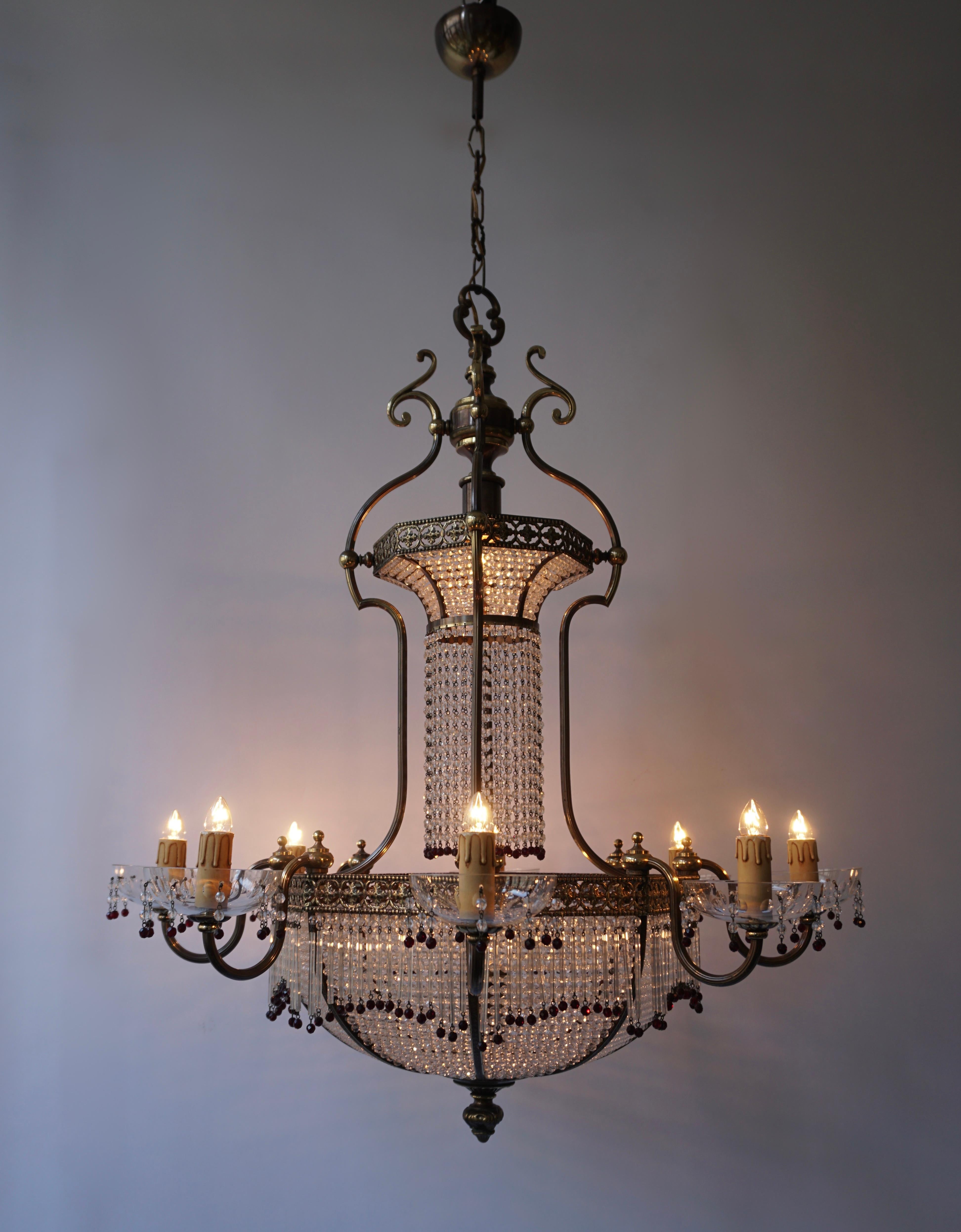 Fine French Sac a Pearl Chandelier For Sale 9