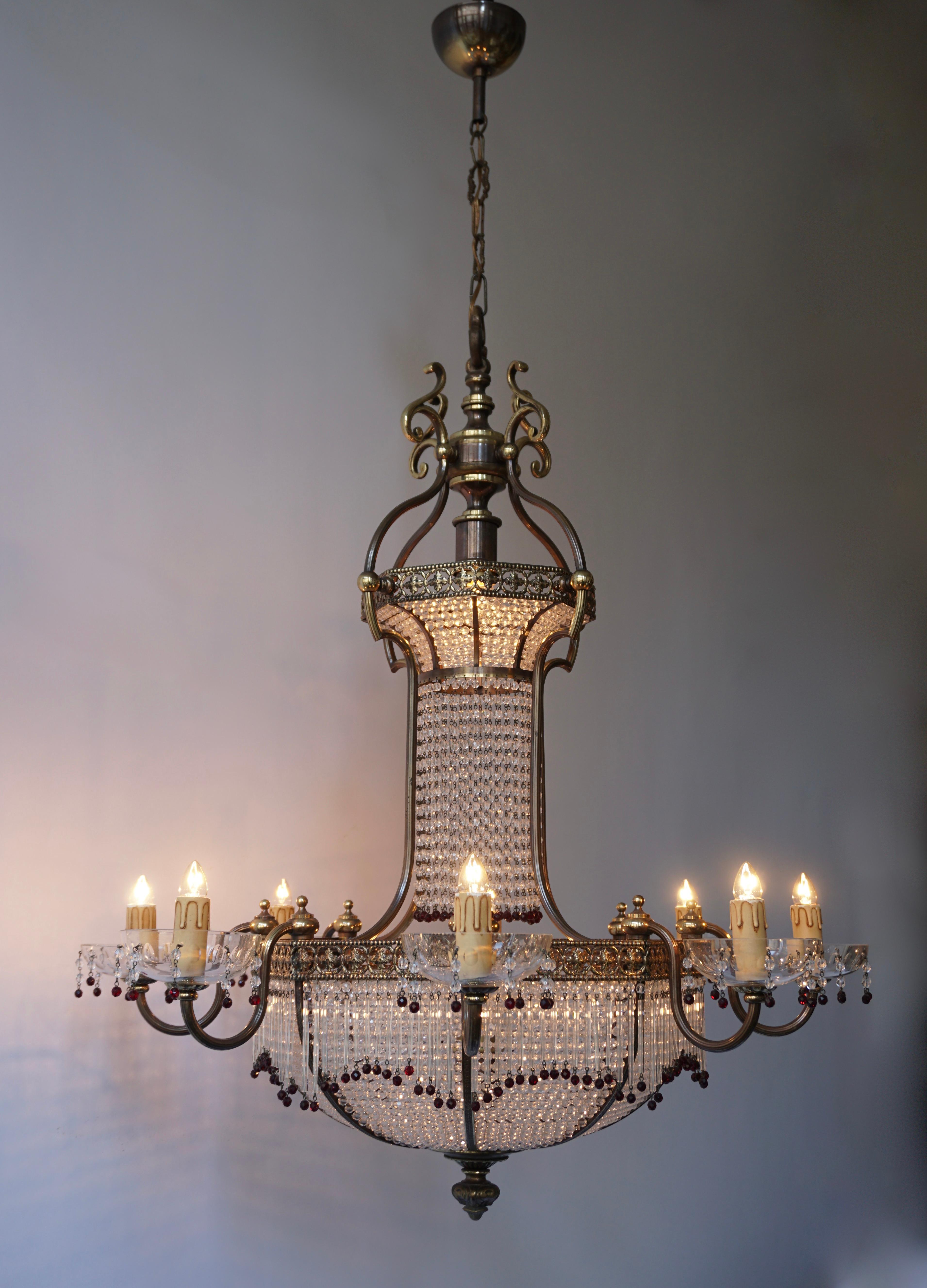 Fine French Sac a Pearl Chandelier In Good Condition In Antwerp, BE