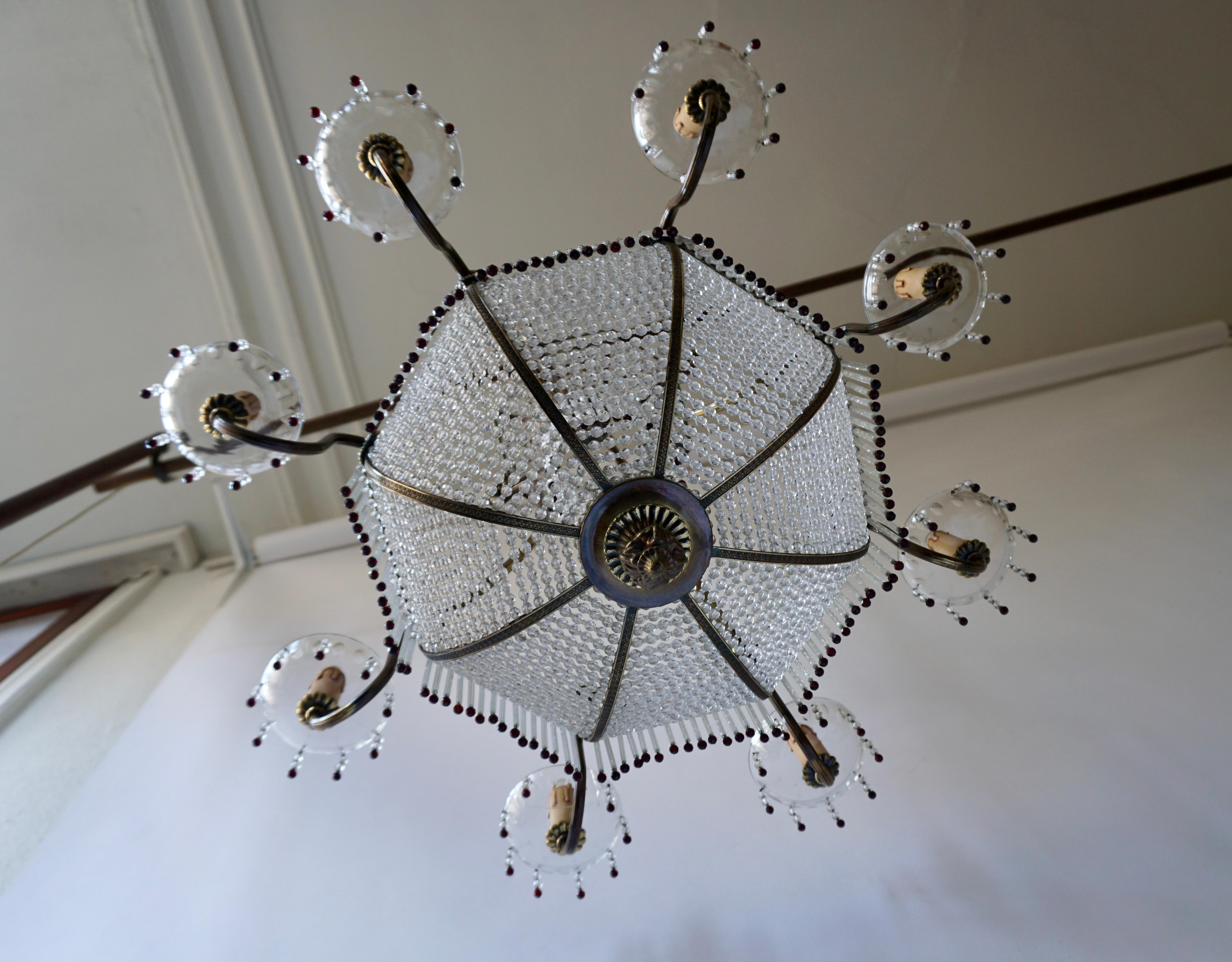 Fine French Sac a Pearl Chandelier 3