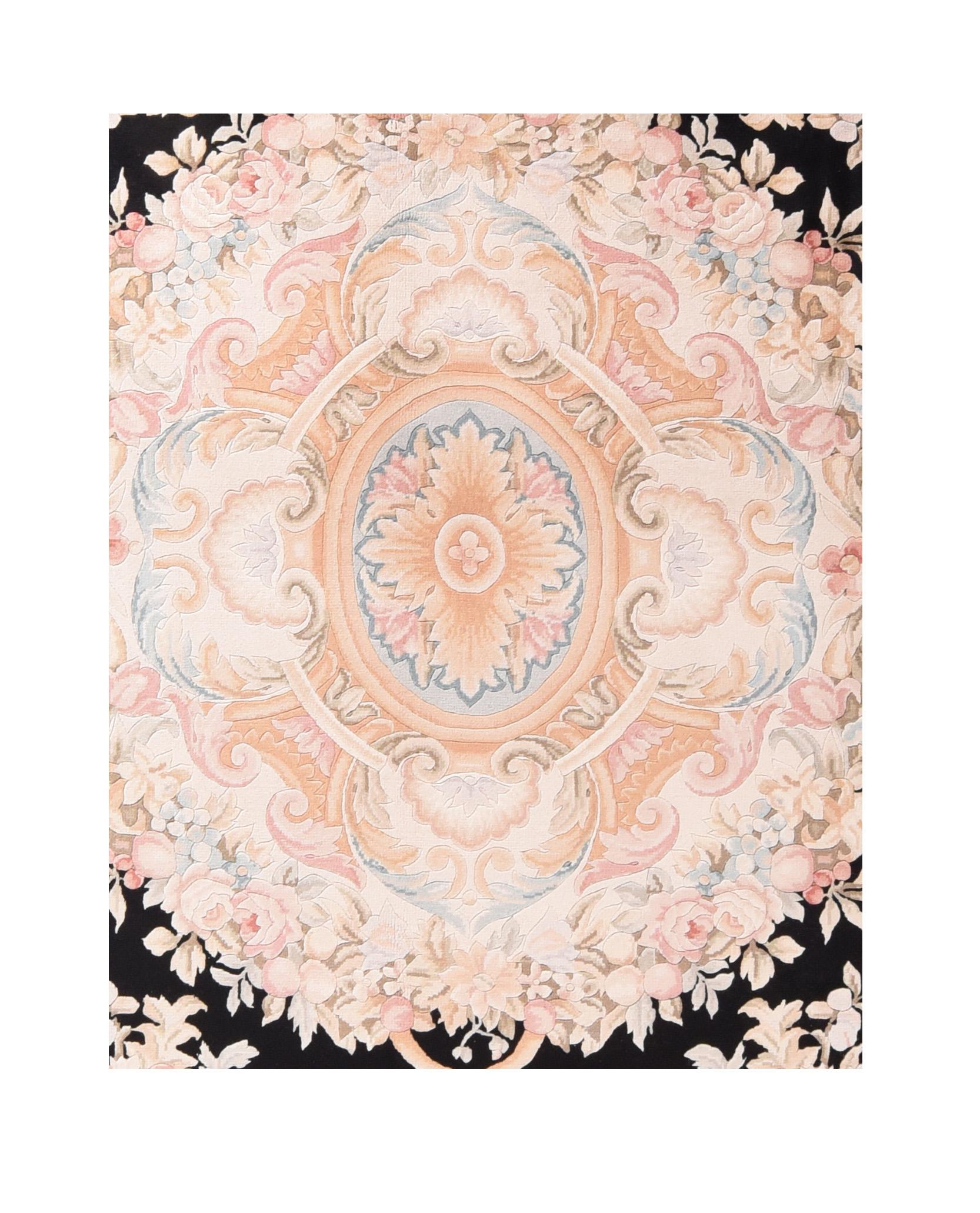 Fine French Savanory Weave Rug, Hand Knotted

Design: Center Medalion

The Savonnerie manufactory was the most prestigious European manufactory of knotted-pile carpets, enjoying its greatest period c. 1650–1685; the cachet of its name is