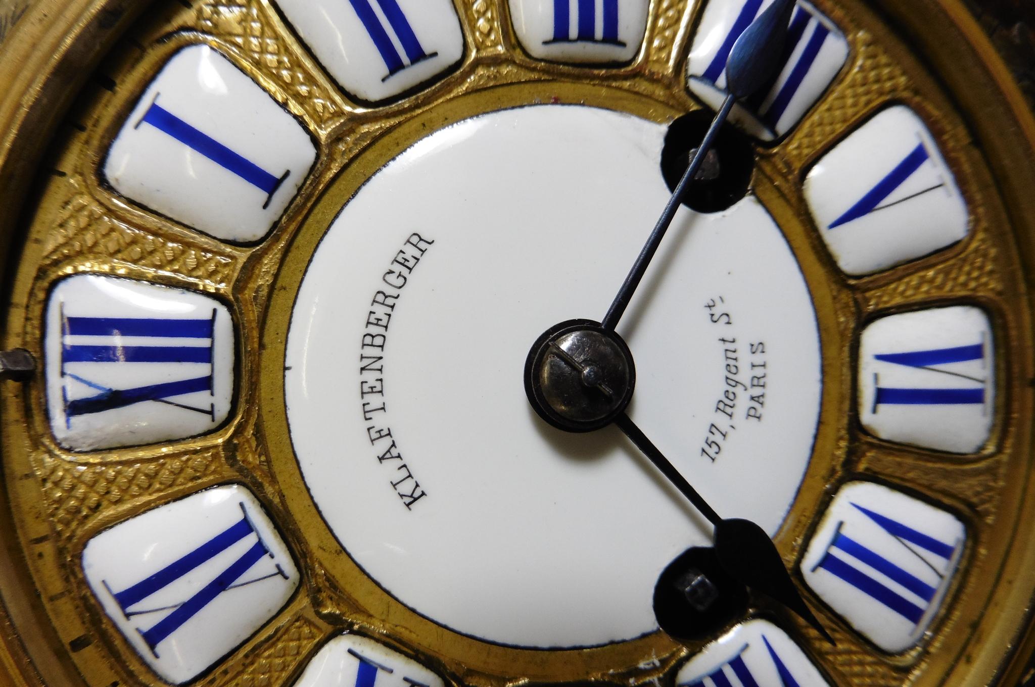 Fine French Tortoiseshell Boulle Clock For Sale 3