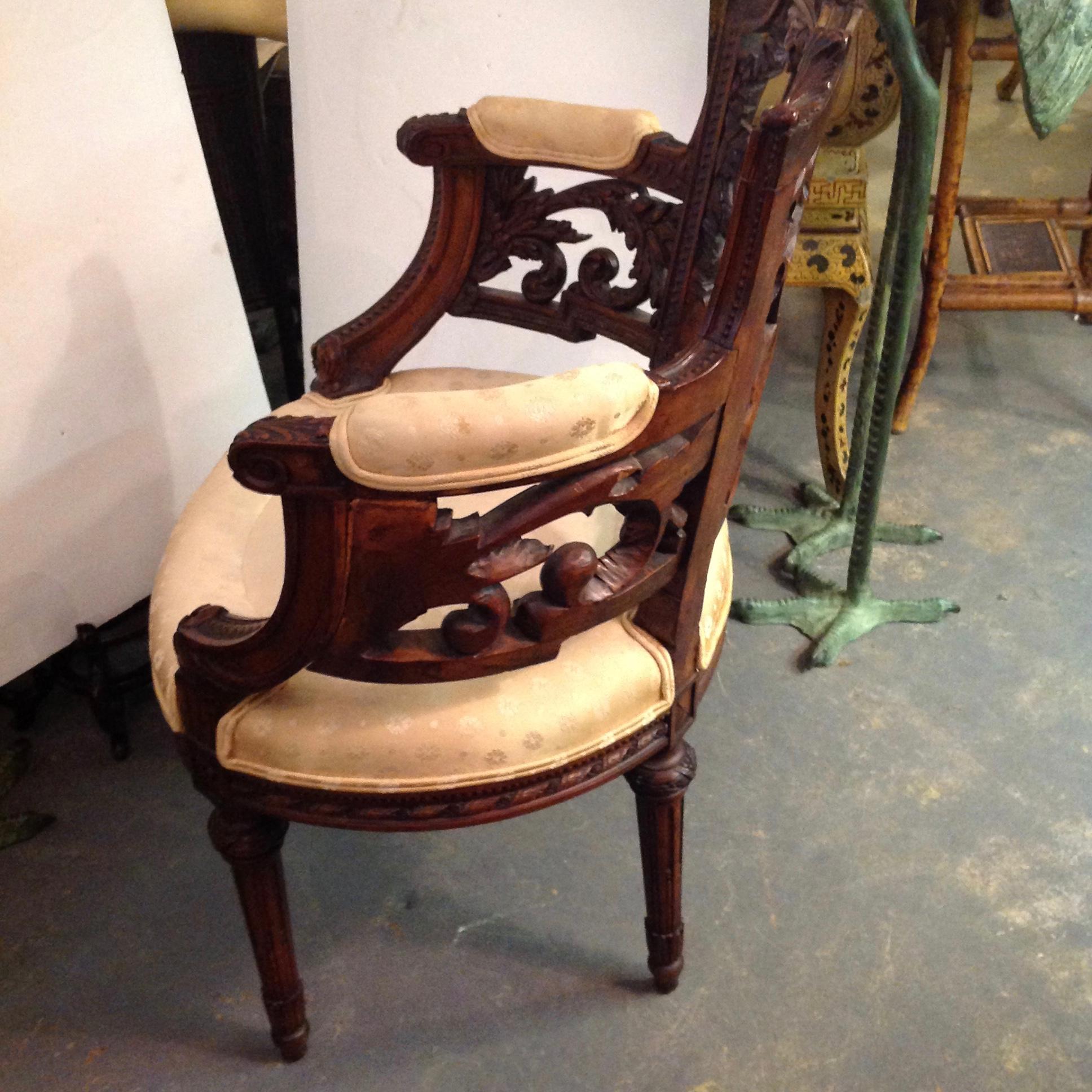 19th Century Fine French Vanity Chair
