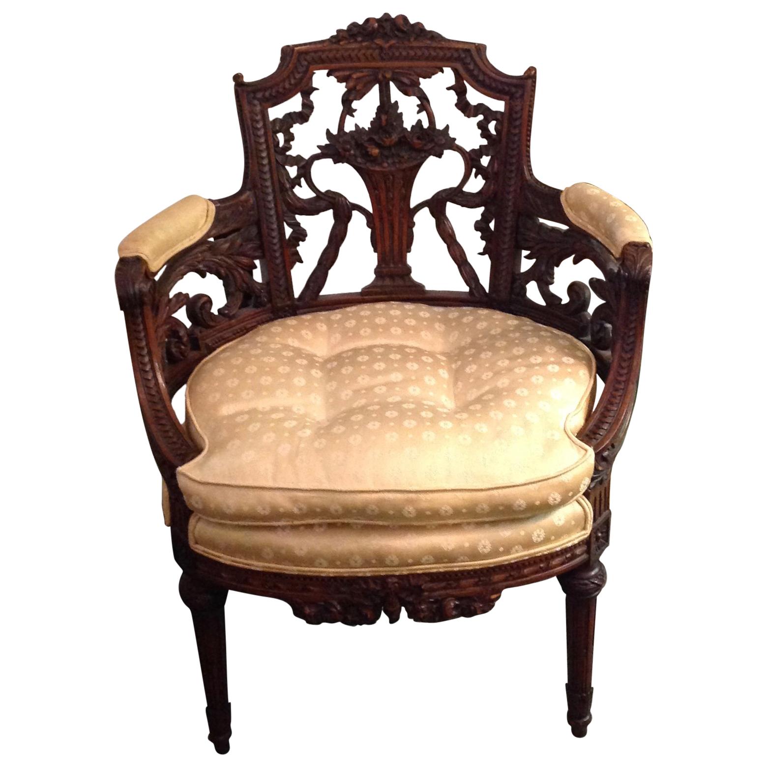 Fine French Vanity Chair