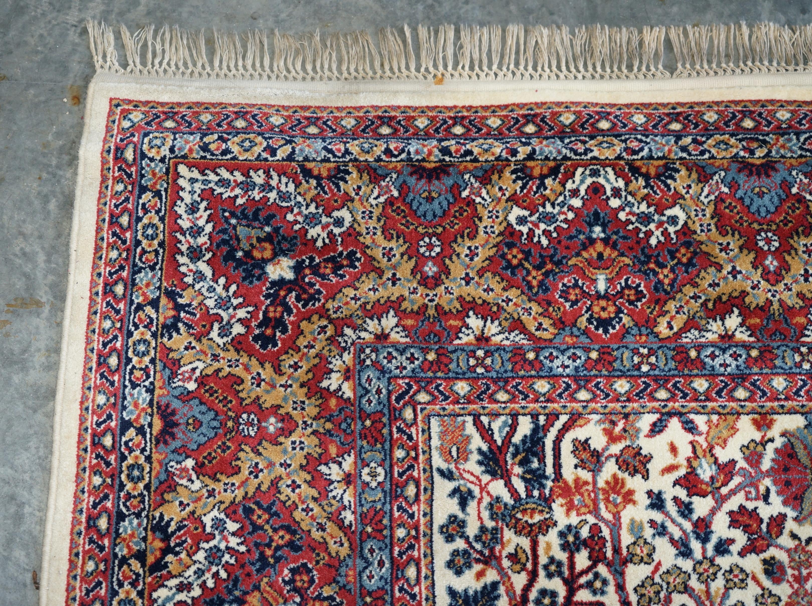 Fine French Vintage Floral Leaf Large Rug Carpet For Sale 4