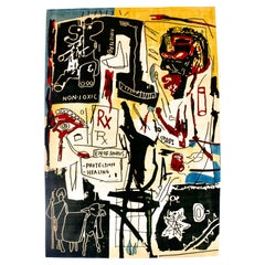Feiner französischer Wollteppich nach Basquiat 6'8" x 9'8"