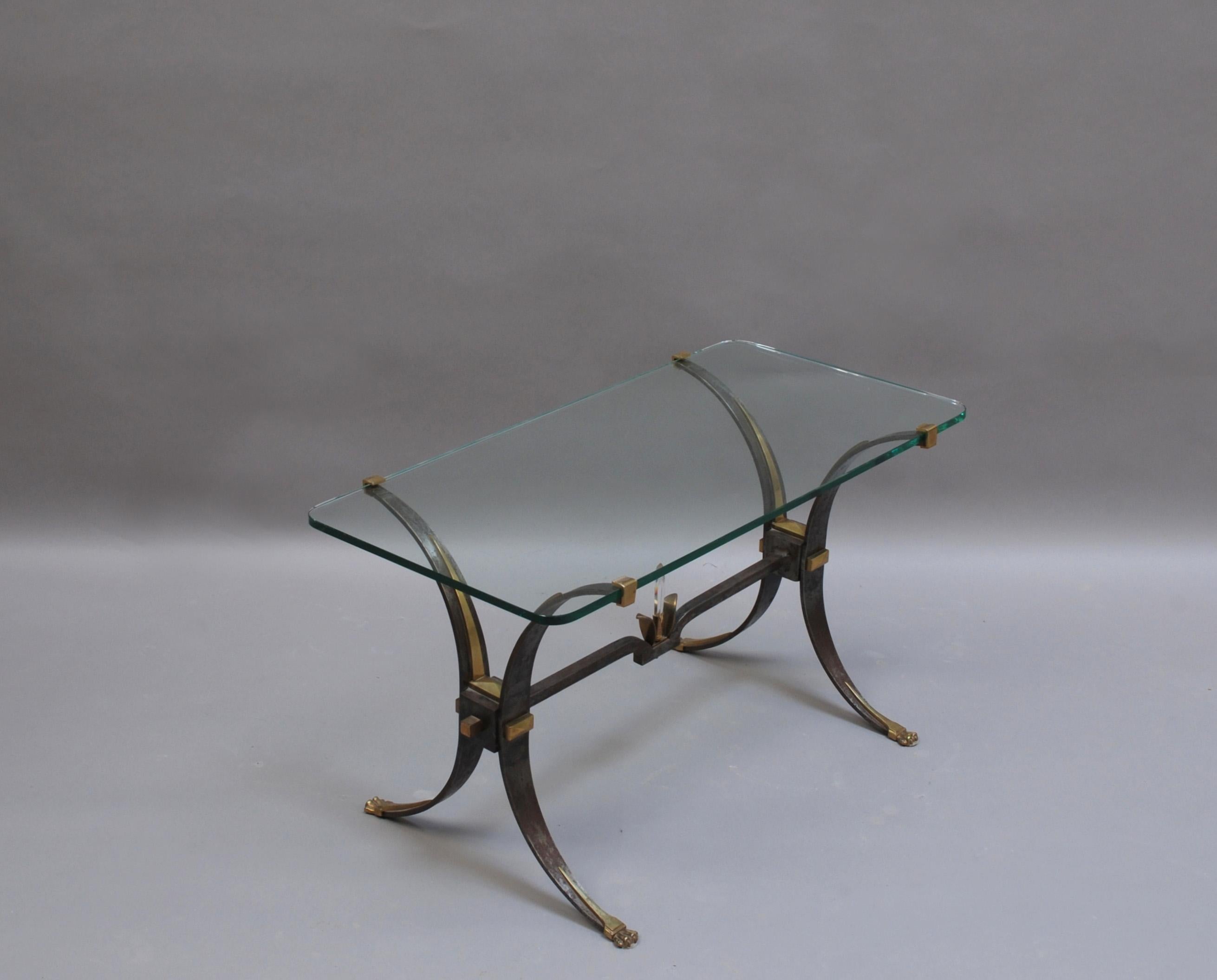 french wrought iron coffee table