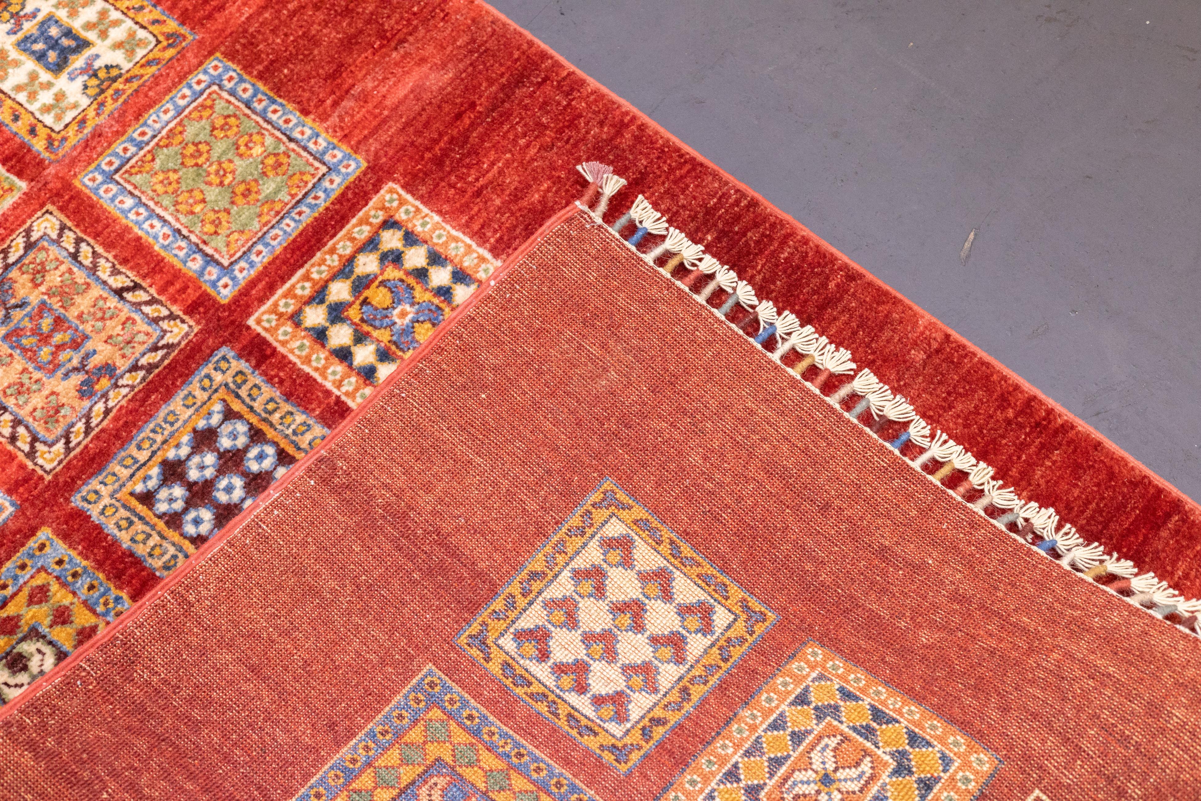 Langer Gabbeh-Wollteppich 2'10'' x 9'10'' im Angebot 4