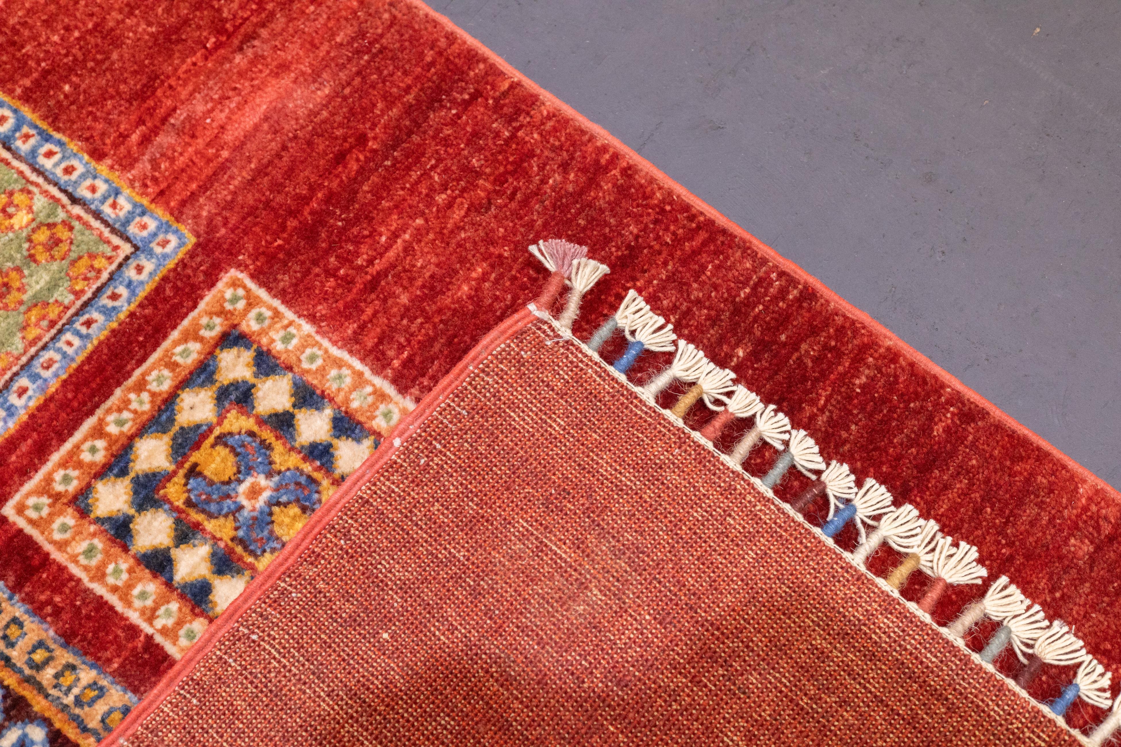 Langer Gabbeh-Wollteppich 2'10'' x 9'10'' im Angebot 5