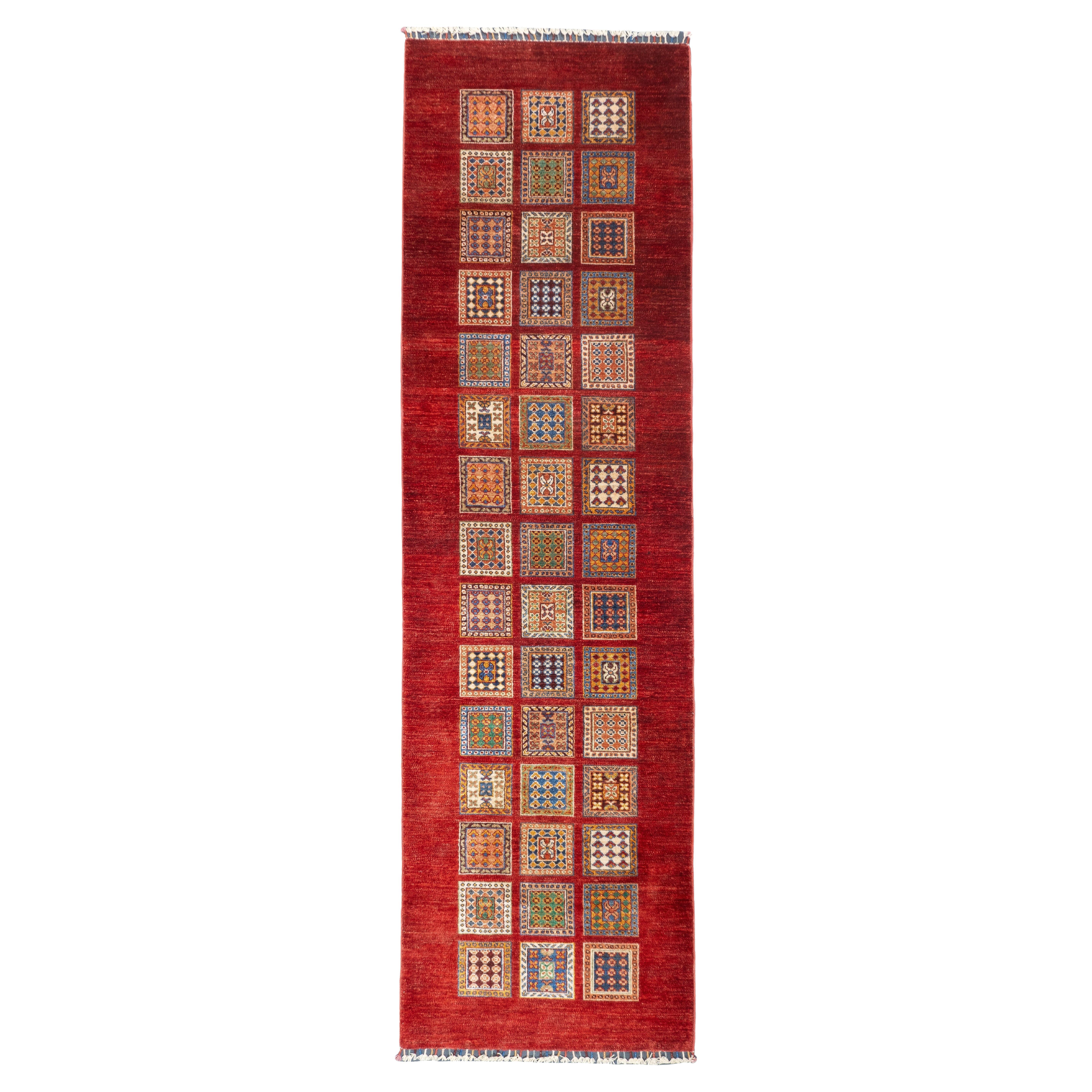 Langer Gabbeh-Wollteppich 2'10'' x 9'10''