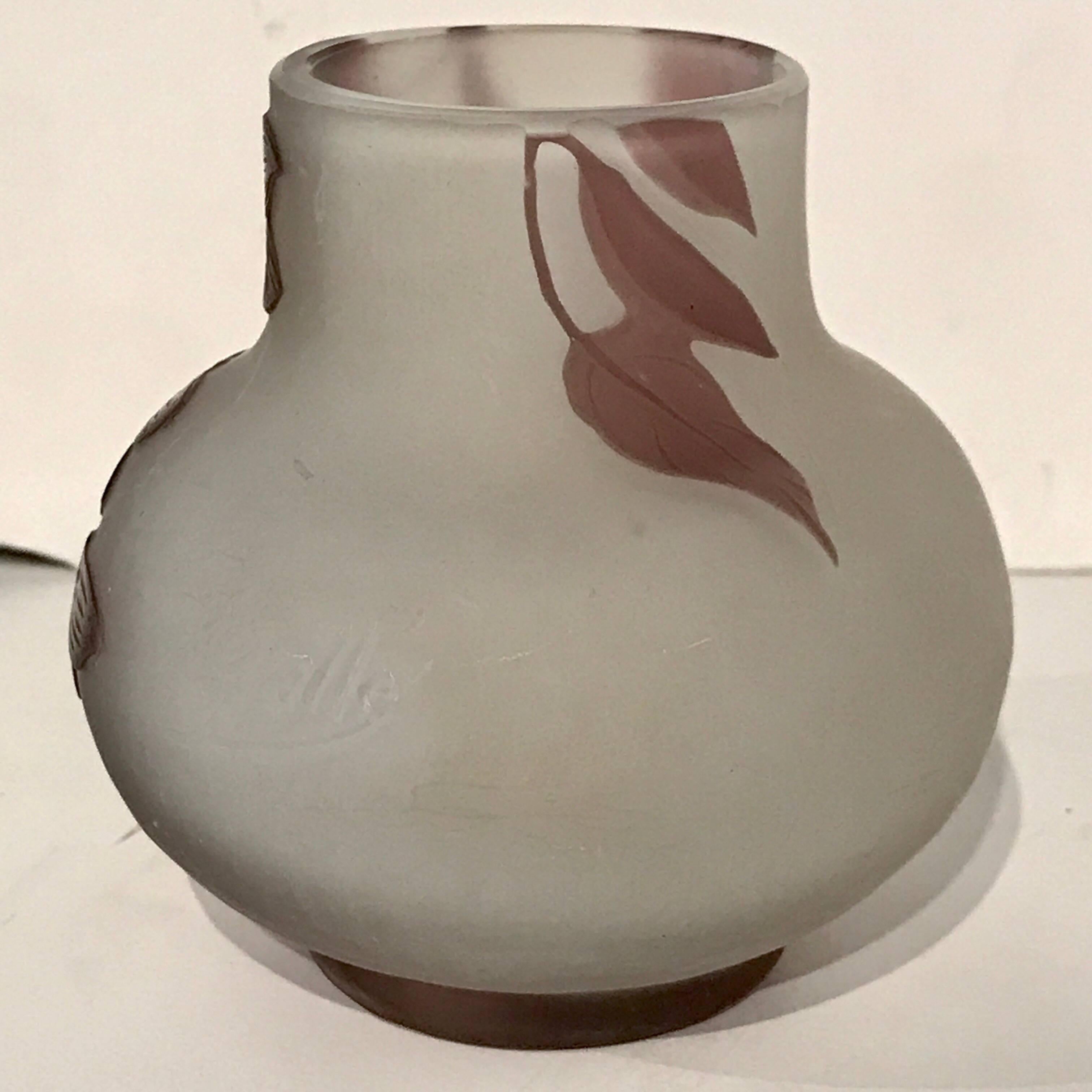 galle cameo glass vase