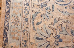Fine Garden Design Antique Persian Kerman Rug. Size: 11 ft 5 in x 14 ft 5 in