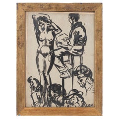Fine gauche, probablement par un expressionniste allemand, signée casson, circa 1930