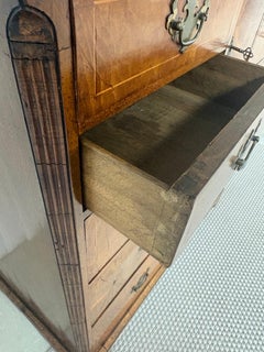 George I Burl Walnut Chest-on-Chest, English Antique, 18th Century