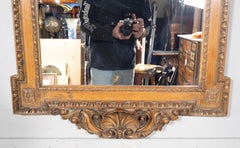Fine George II Carved Stained Pine Mirror