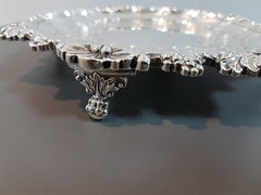 Fine George III Antique Sterling Silver Salvers Made in Edinburgh by John McKay