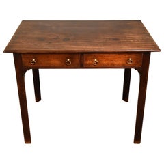 Antique Fine George III Chippendale Mahogany Writing Table