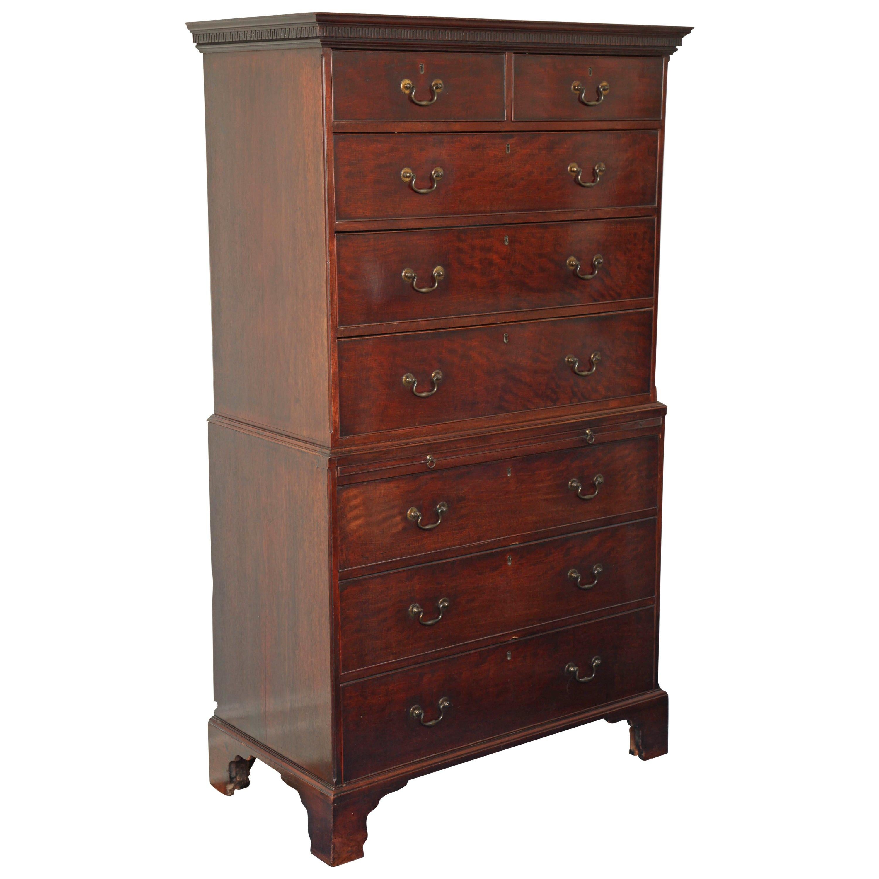 Fine George III Mahogany Chest-on-Chest