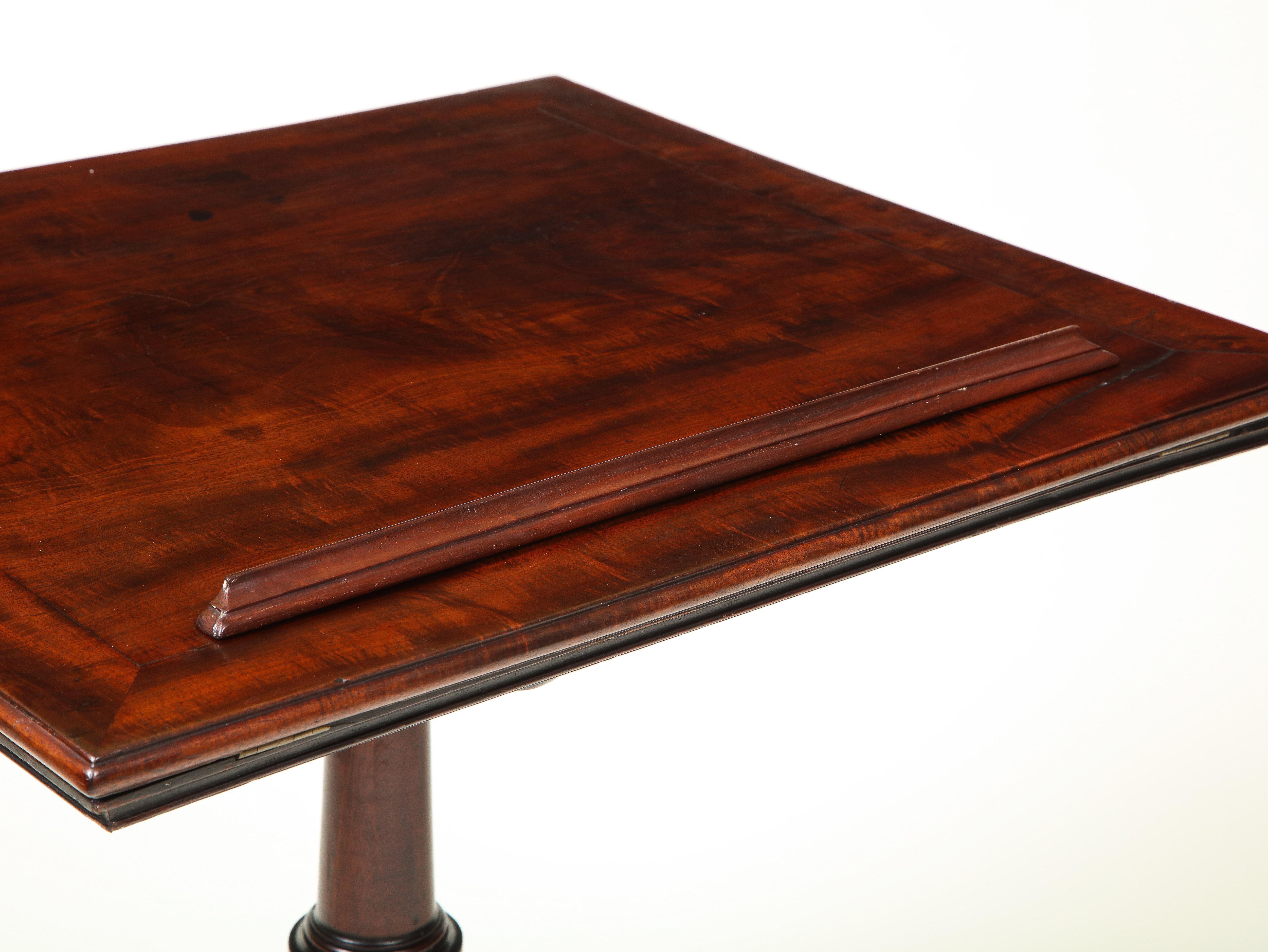 Fine George III Mahogany Reading Stand and Table For Sale 7
