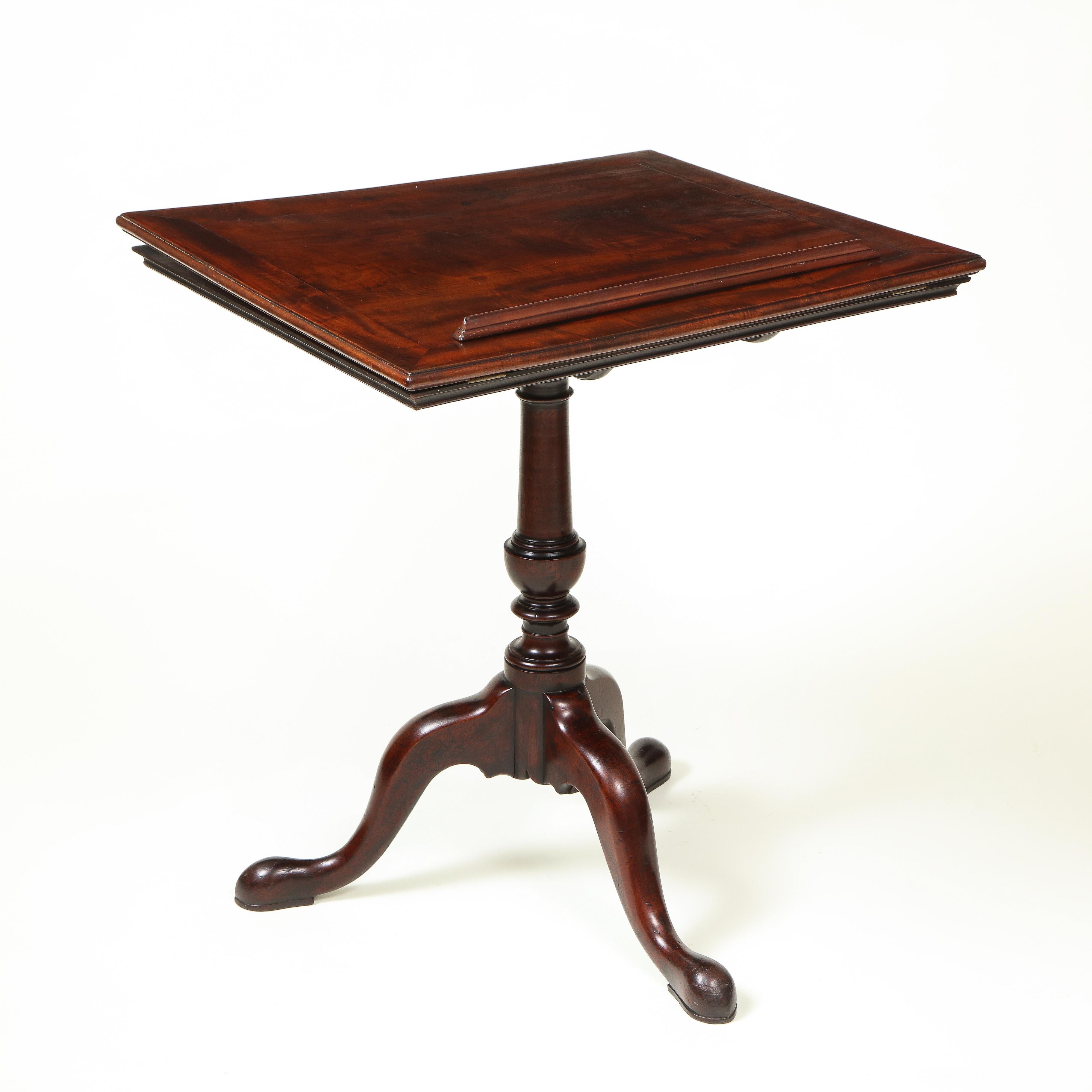 Fine George III Mahogany Reading Stand and Table For Sale 8